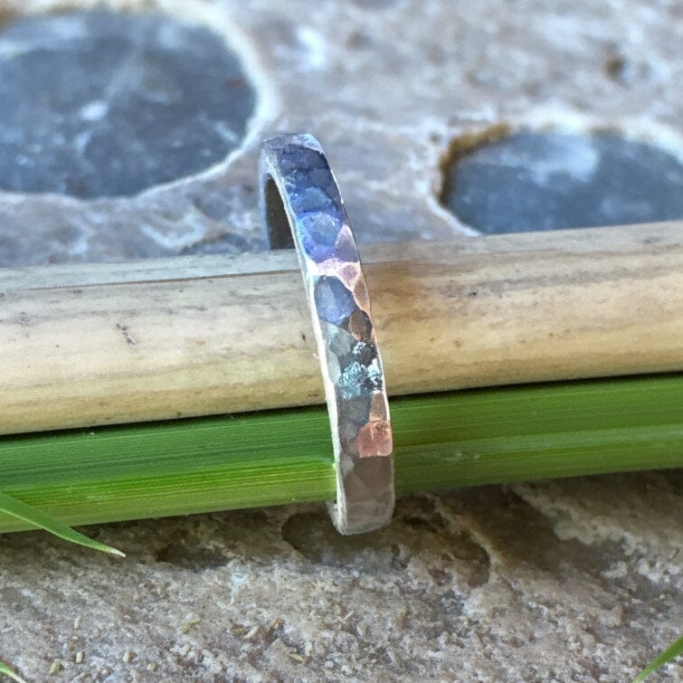 Corbin Hammered Silver Ring by David Tishbi Objects of Beauty 