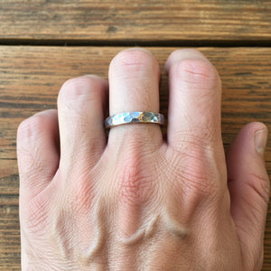 Corbin Hammered Silver Ring by David Tishbi Objects of Beauty 