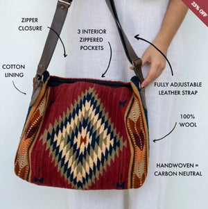 Crimson Goddess Shoulder Tote LAST ONE! | * Yellowstone Spirit Southwestern Collection Wool Bag MZ Made 