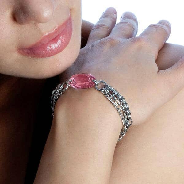 Curiosity Rapt In Maille Crystal Bracelet Rose | Yellowstone Spirit Southwestern Collection Bracelets Rapt In Maille Rose 