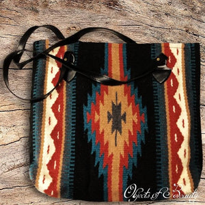 Dakota Southwestern Wool Tote | Yellowstone Spirit Southwestern Collection Handwoven Wool Tote Objects of Beauty Southwest 