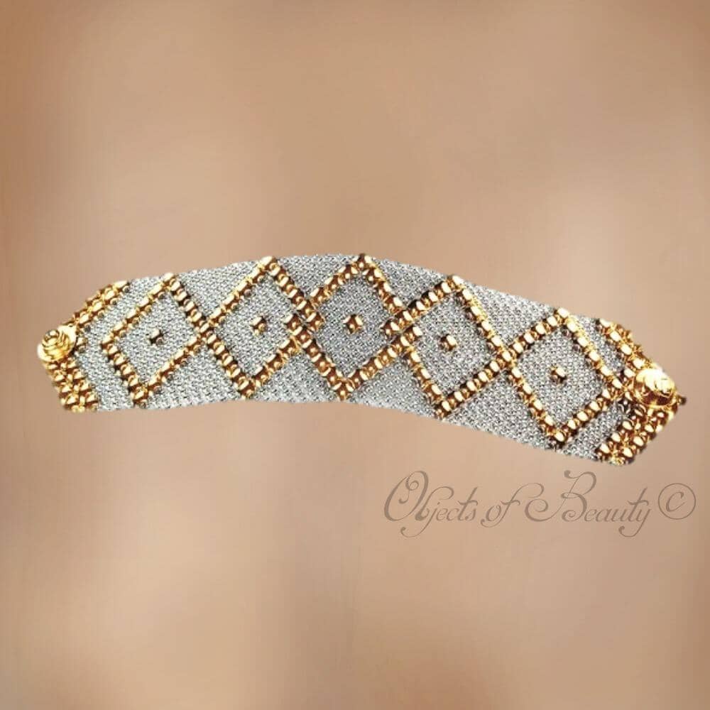 Danai Stainless Steel w Yellow Titanium Bracelet | SG Liquid Metal Bracelets Sergio Gutierrez Liquid Metal Jewelry 