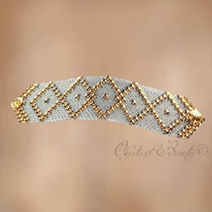 Danai Stainless Steel w Yellow Titanium Bracelet | SG Liquid Metal Bracelets Sergio Gutierrez Liquid Metal Jewelry 