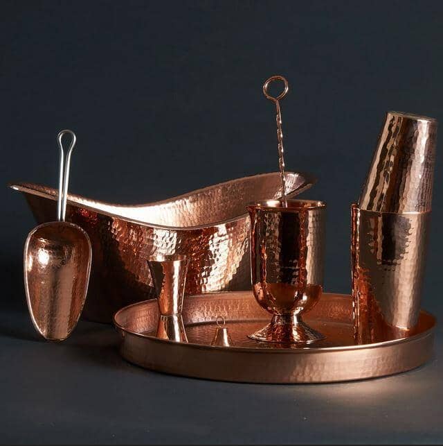 Deluxe Copper Home Bar Set | Sertodo Copper | Yellowstone Spirit Southwestern Collection Copper Barware Set Sertodo Copper 