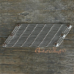 Diagonal Dimensions SG Liquid Metal Bracelet Bracelets Sergio Gutierrez Liquid Metal Jewelry 