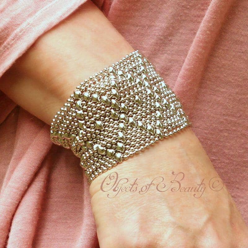 Diamond Stream B10 SG Liquid Metal Bracelet Bracelets Sergio Gutierrez Liquid Metal Jewelry 