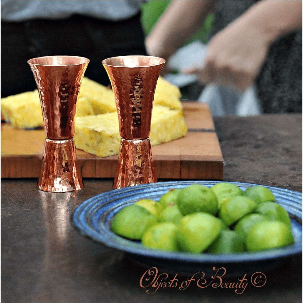 Double-Sided Copper Jigger by Sertodo | Yellowstone Spirit Southwestern Collection Copper Barware Sertodo Copper 