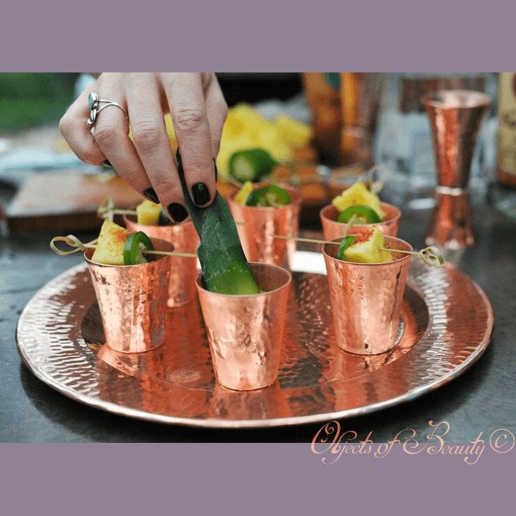 Double-Sided Copper Jigger by Sertodo | Yellowstone Spirit Southwestern Collection Copper Barware Sertodo Copper 