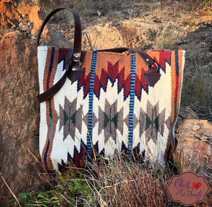 Earth Sisters Southwestern Wool Tote | Yellowstone Spirit Collection Handwoven Wool Tote Objects of Beauty Southwest 