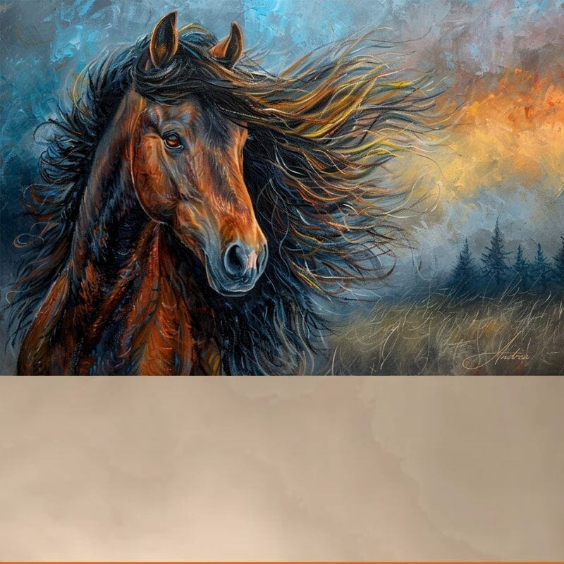 Electra Bay Morgan Print | Andrea Record Fine Art | Yellowstone Spirit Southwestern Collection Painting Print Objects Of Beauty Southwest 