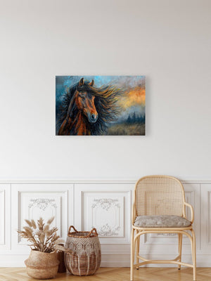 Electra Bay Morgan Print | Andrea Record Fine Art | Yellowstone Spirit Southwestern Collection Painting Print Objects Of Beauty Southwest 