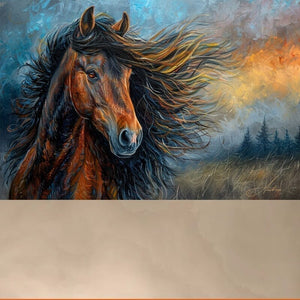 Electra Bay Morgan Print | Andrea Record Fine Art | Yellowstone Spirit Southwestern Collection Painting Print Objects Of Beauty Southwest 