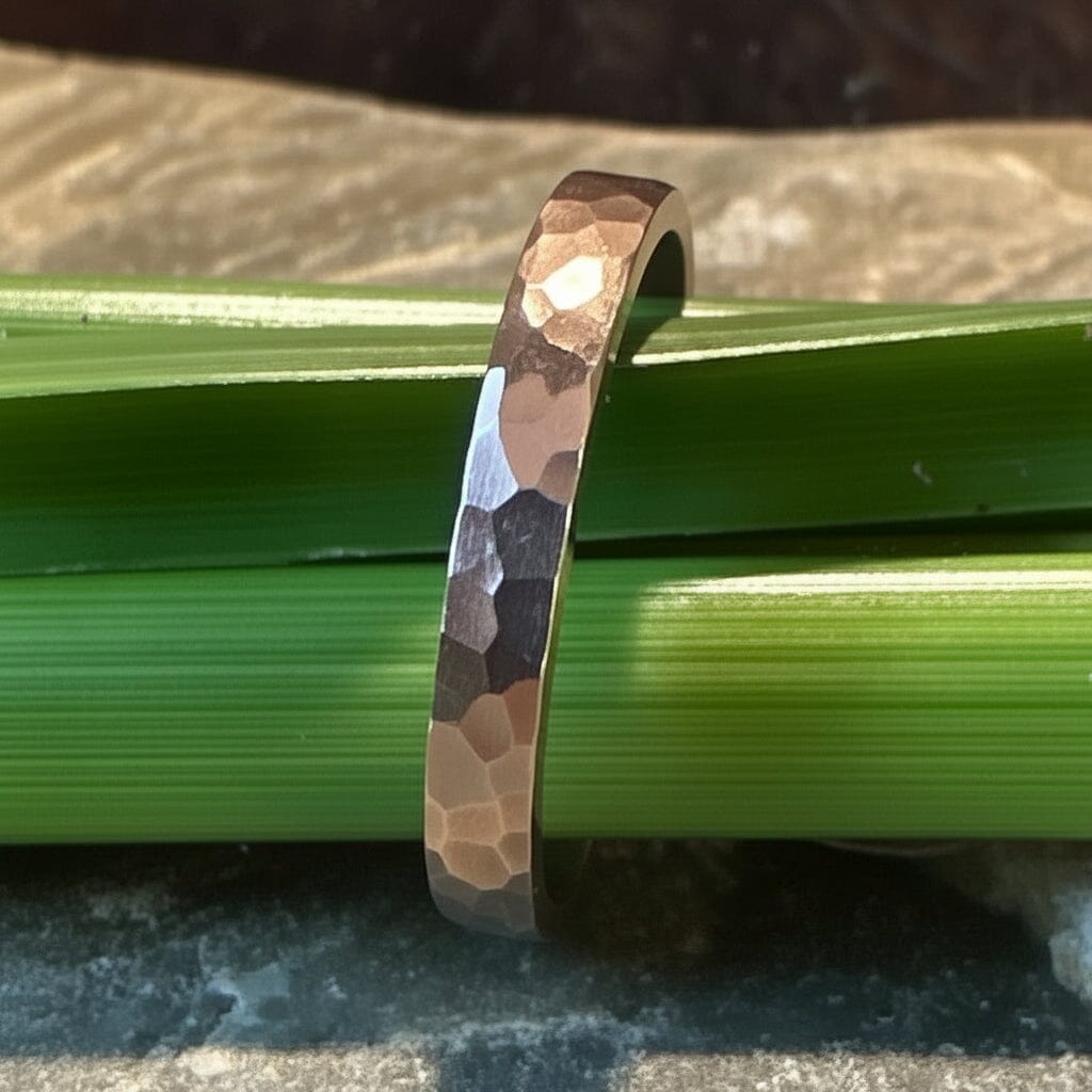 Elera Rose Gold Skin Over Sterling Silver Ring by David Tishbi Band ring David Tishbi 