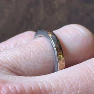 Elera Rose Gold Skin Over Sterling Silver Ring by David Tishbi Band ring David Tishbi 