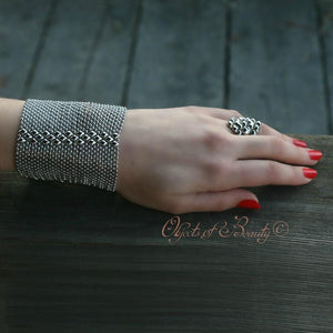 Enigma SG Liquid Silver Bracelet Bracelets Sergio Gutierrez Liquid Metal Jewelry 