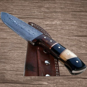 Exotic Handmade Damascus Straight Blade Knife | Yellowstone Spirit Southwestern Collection Hunting & Survival Knives ObjectsOfBeauty Southwest 