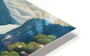 Falls at the Wild Sapphire River | Andrea Record Fine Art | Yellowstone Spirit Southwestern Collection Painting Print Objects Of Beauty Southwest 