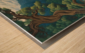 Falls at the Wild Sapphire River | Andrea Record Fine Art | Yellowstone Spirit Southwestern Collection Painting Print Objects Of Beauty Southwest 