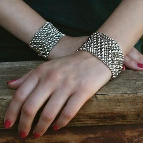 Flinging Arrows Skyler White Breaking Bad Bracelet Antique Silver | SG Liquid Metal | Yellowstone Spirit Southwestern Collection Bracelets Sergio Gutierrez Liquid Metal Jewelry 