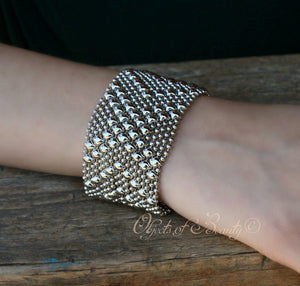 Flinging Arrows Skyler White Breaking Bad Bracelet | SG Liquid Silver | Yellowstone Spirit Southwestern Collection Bracelets Sergio Gutierrez Liquid Metal Jewelry 7.5" Standard Fits a 6.5" Wrist Nickel Silver 