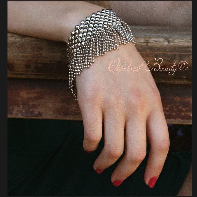 Flirtatious Flapper SG Liquid Metal Bracelet Bracelets Sergio Gutierrez Liquid Metal Jewelry 