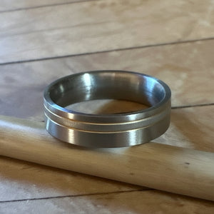 Forge Track Titanium Ring by Luca Vale Objects of Beauty 