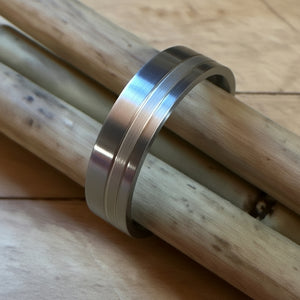 Forge Track Titanium Ring by Luca Vale Objects of Beauty 