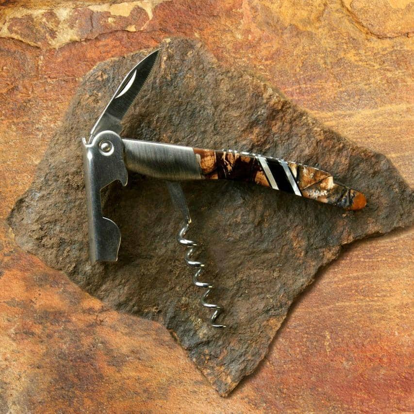 Fossilized Woolly Mammoth Corkscrew | Yellowstone Spirit Southwestern and Spirit Animal Collection Knives Santa Fe Stoneworks 
