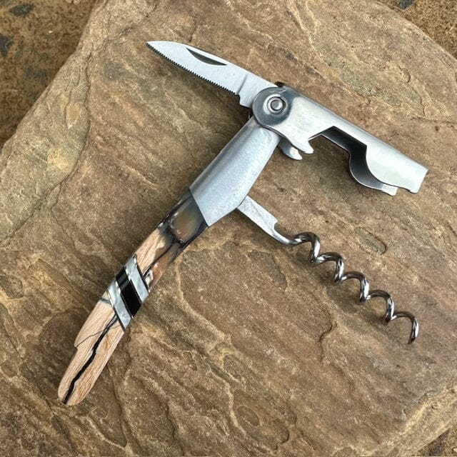 Fossilized Woolly Mammoth Corkscrew | Yellowstone Spirit Southwestern and Spirit Animal Collection Knives Santa Fe Stoneworks 