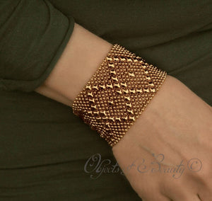 Golden Diamond Stream SG Liquid Metal Bracelet Bracelets Sergio Gutierrez Liquid Metal Jewelry 