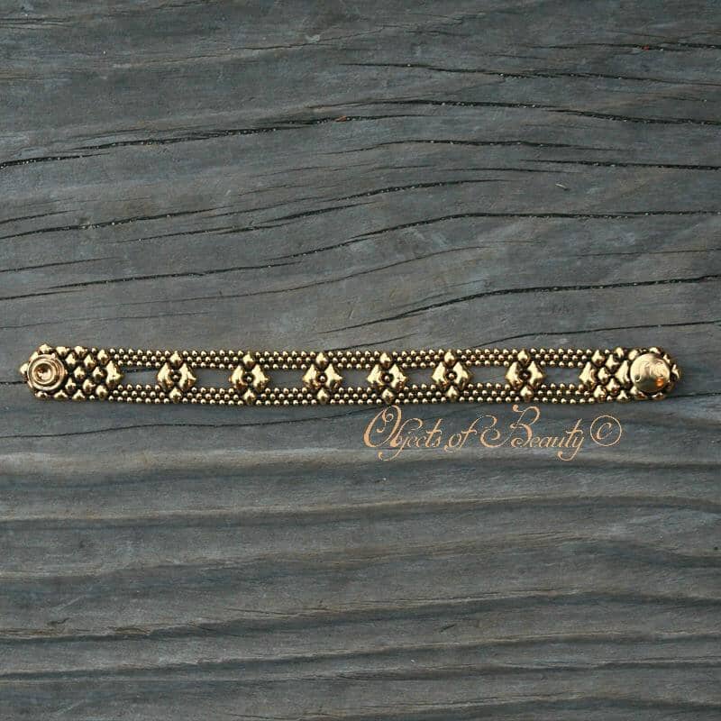 Golden Mini Echo SG Liquid Metal Bracelet Bracelets Sergio Gutierrez Liquid Metal Jewelry 