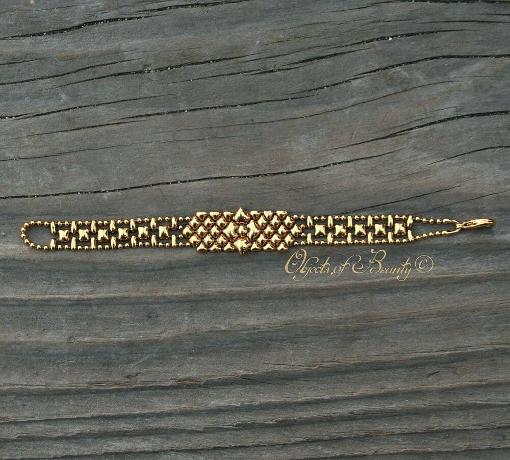 Golden Mini Star SG Liquid Metal Bracelet Bracelets Sergio Gutierrez Liquid Metal Jewelry 