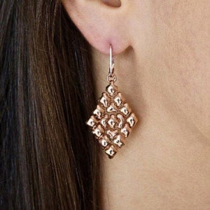 Golden Twelfth Hour Rose Gold SG Liquid Metal Earrings liquid metal earrings SG Liquid Metal 
