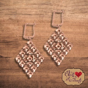 Golden Twelfth Hour Rose Gold SG Liquid Metal Earrings liquid metal earrings SG Liquid Metal 