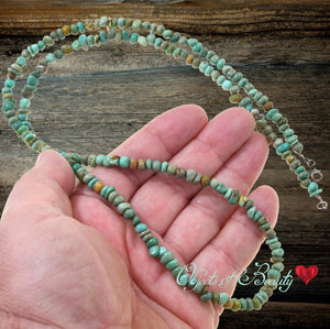 Green Mojave Turquoise Nugget Necklace Turquoise Necklace Objects of Beauty Southwest 