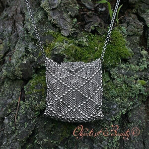 Gwendolyn Mesh Bag | SG Liquid Silver Purses and Bags Sergio Gutierrez Liquid Metal Jewelry 
