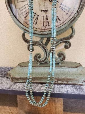 Heishi Necklace Double Strand | Yellowstone Spirit Southwestern Collection Turquoise Necklace Objects of Beauty Southwest 