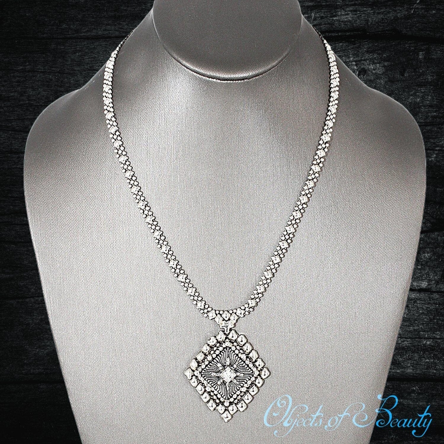 Helene Microchip Necklace | SG Liquid Metal liquid metal necklace Sergio Gutierrez Liquid Metal Jewelry 