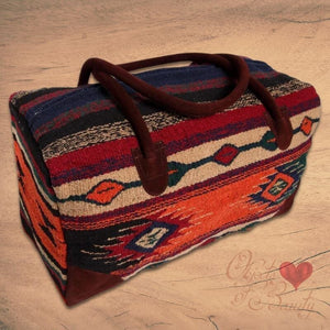 High Desert Shadows Woven Duffel Bag Small | Yellowstone Spirit Southwestern Collection Duffel Bag Objects of Beauty Southwest 