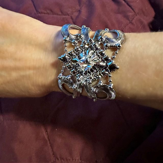 Ice Star Flower SG Liquid Metal Bracelet liquid metal bracelet Sergio Gutierrez Liquid Metal Jewelry 