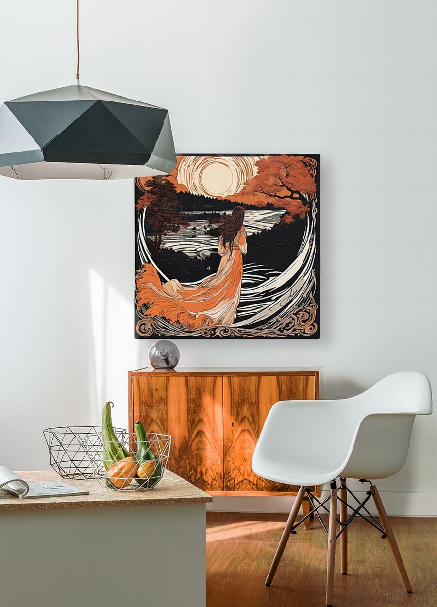 Immersion | Andrea Record Fine Art | Yellowstone Spirit Southwestern Collection Painting Print Andrea Record Fine Art HD Sublimation Metal Print 8x8inches (21x21cm) 