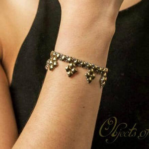 Jacqui Stainless Steel Yellow-Gold Titanium Bracelet | SG Liquid Silver Bracelets Sergio Gutierrez Liquid Metal Jewelry 