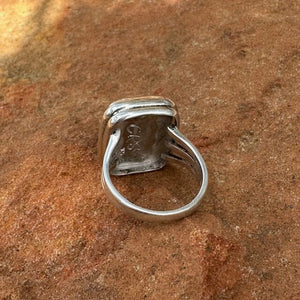 Jade ~ Green Onyx Double Bezel Beth Dutton-like Ring | Yellowstone Spirit Southwestern Collection Beth Dutton-Like Jade Ring Objects Of Beauty Southwest 