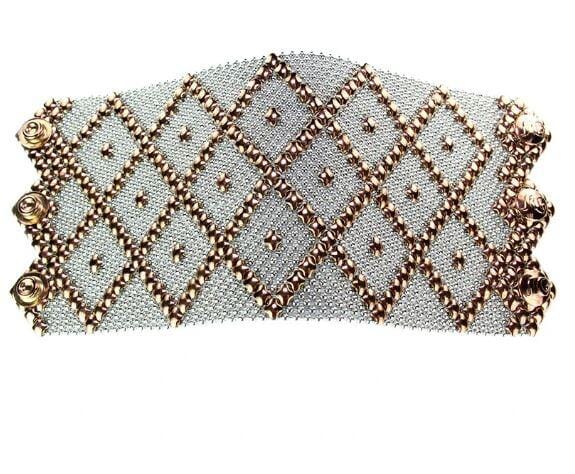 Jules Stainless Steel w Rose Titanium Bracelet | SG Liquid Metal Bracelets Objects of Beauty 