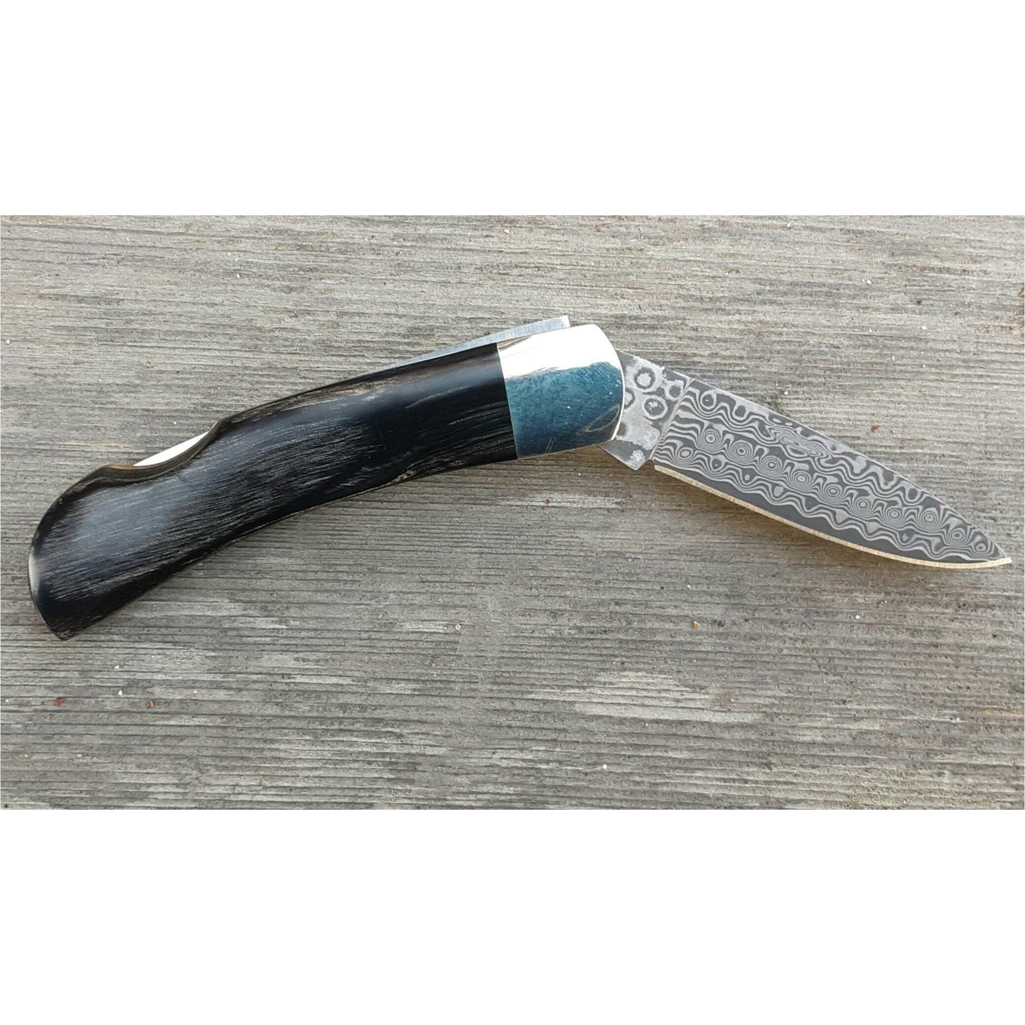Kaleidoscope 3" Raindrop Damascus | Santa Fe Stoneworks Knife Santa Fe Stoneworks 