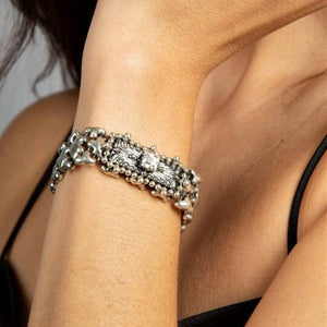 Karelia Antique Silver Microchip Bracelet | SG Liquid Metal liquid metal bracelet SG Liquid Metal 