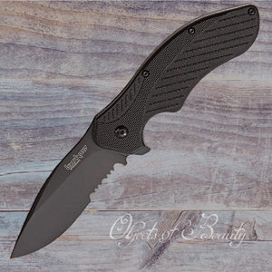 Kershaw Clash Combo Edge Fast Open Knife | Black EDC Knives Kershaw 