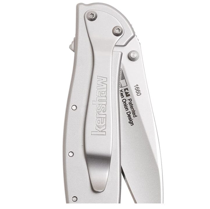 Kershaw Leek Low Profile Fast Open SS Knife | Plain Blade Knives Kershaw 