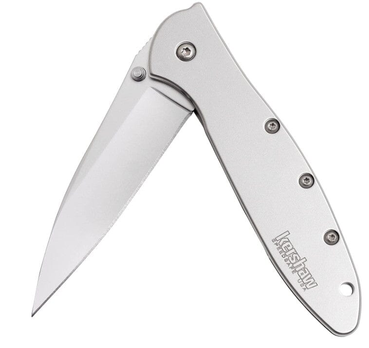 Kershaw Leek Low Profile Fast Open SS Knife | Plain Blade Knives Kershaw 