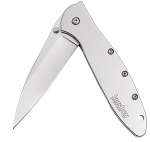 Kershaw Leek Low Profile Fast Open SS Knife | Plain Blade Knives Kershaw 